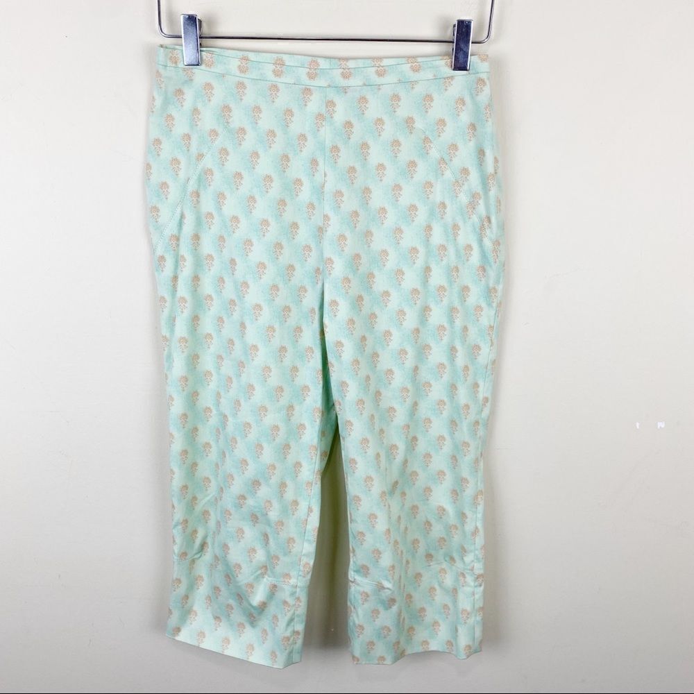 Piazza Sempione Printed Medallion Capri Pants 8